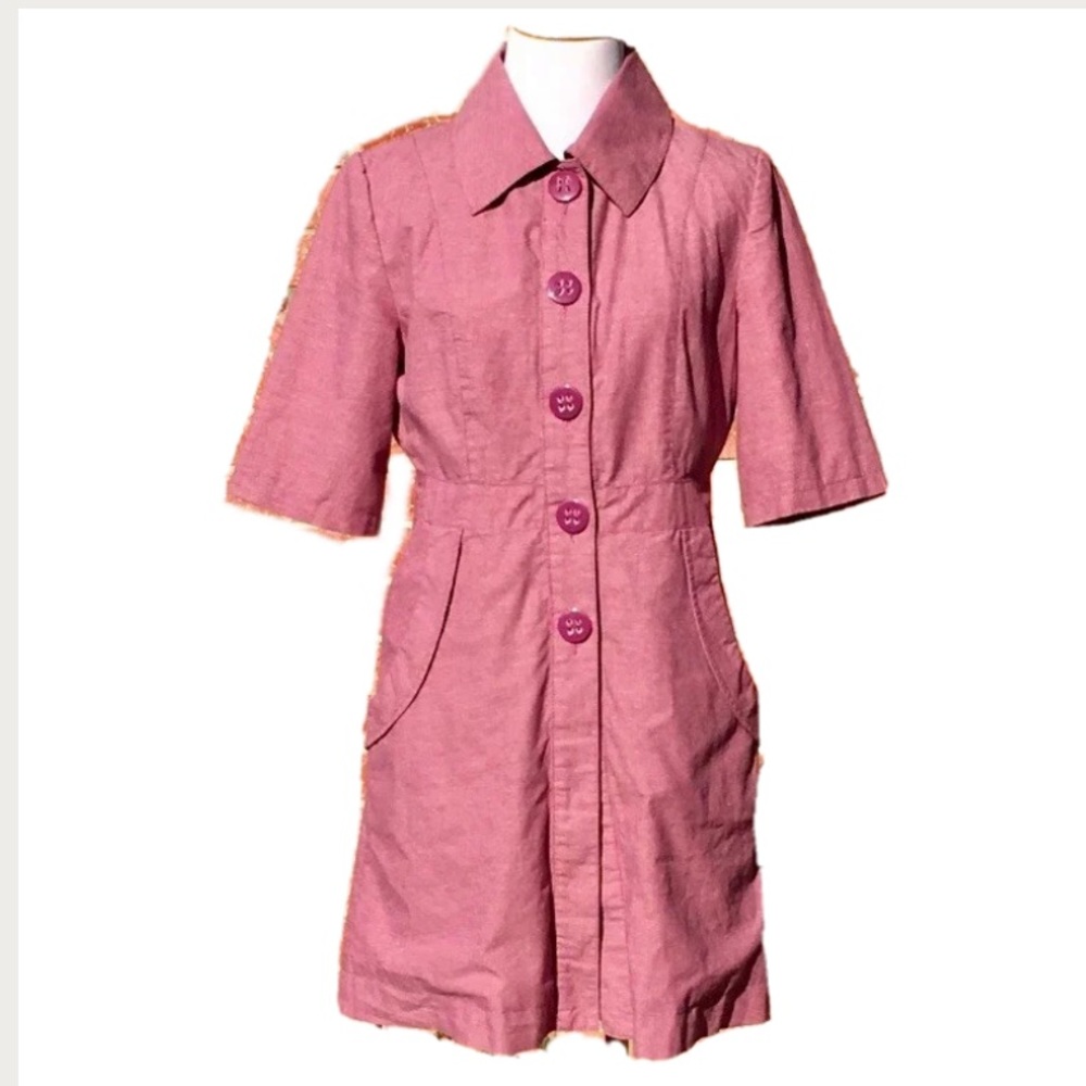 Tulle lightweight jacket purple short sleeve Size Small